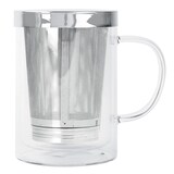 thumbnail of Verbena - mug en verre double paroi avec filtre dévissable et couvercle inox