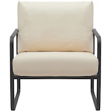 thumbnail of Sillón Manea en polipiel o tela Crema/Simil cuero