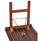 thumbnail of METRO PROFESSIONAL Conjunto de 3 peças de mesa e bancos para exterior, 1 mesa 180 x 70 cm, 2 bancos 180 x 27.5 cm, castanho escuro