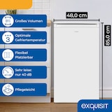 thumbnail of Exquisit Kühlschrank KS5117-3-040E weiss | 81 l Nutzinhalt | Weiß