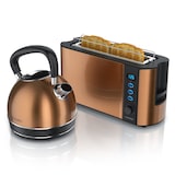 thumbnail of Arendo Frühstücks-Set 2-teilig in Kupferoptik - Edelstahl Wasserkocher & Langschlitztoaster
