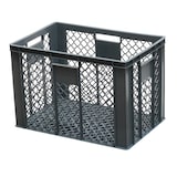 thumbnail of 4 Stück Bäckerkisten 600 x 400 x 410 mm + 1 Transportroller in Grau