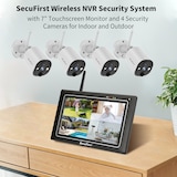 thumbnail of SecuFirst CWL401W4 Met 7 inch monitor en 4x Draadloze Beveiligingscamera - Wit