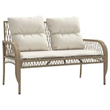 thumbnail of vidaXL 4-tlg. Garten-Sofagarnitur mit Kissen Beige Poly Rattan