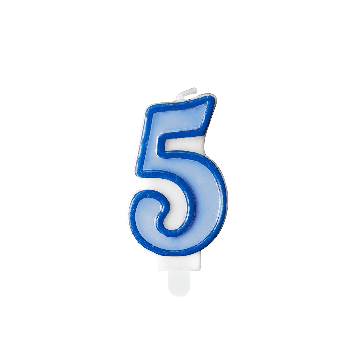 Geburtstagskerze Zahl 5 Zahlenkerze 7cm Kuchenkerze Tortendeko Kindergeburtstag Deko Junge 5. Geburtstag Jahrestag Hochzeitstag Blau