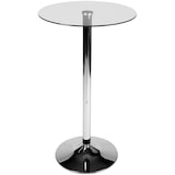 thumbnail of Mesa de cristal redonda 105 cm Vidrio transparente