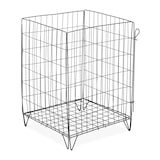 thumbnail of Relaxdays Komposter Metall, HBT: 68 x 46 x 46 cm, Bodengitter und Füße, für Gartenabfall, Kompostgitter, Stahl, schwarz