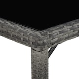 thumbnail of tectake Conjunto de ratán 8+1 ALMANSA  gris jaspeado/gris - 404328