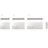 thumbnail of Kalia Elektrische keramische radiator GLASS wit 1000W Keramiek Wit