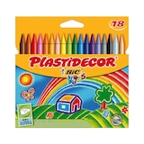 thumbnail of BIC - Caja de 18 Lápices de Cera PLASTIDECOR. Seguros para Niños Norma EN71
