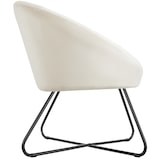 thumbnail of tectake Fauteuil cocktail CENTERA rond et rembourré - Aspect velours beige - 405571