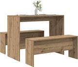 thumbnail of vidaXL 3-tlg. Esstisch und Bank Set Artisan-Eiche Holzwerkstoff
