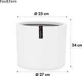 thumbnail of Pflanztopf Übertopf Faserstein In/OutdoorWeiß