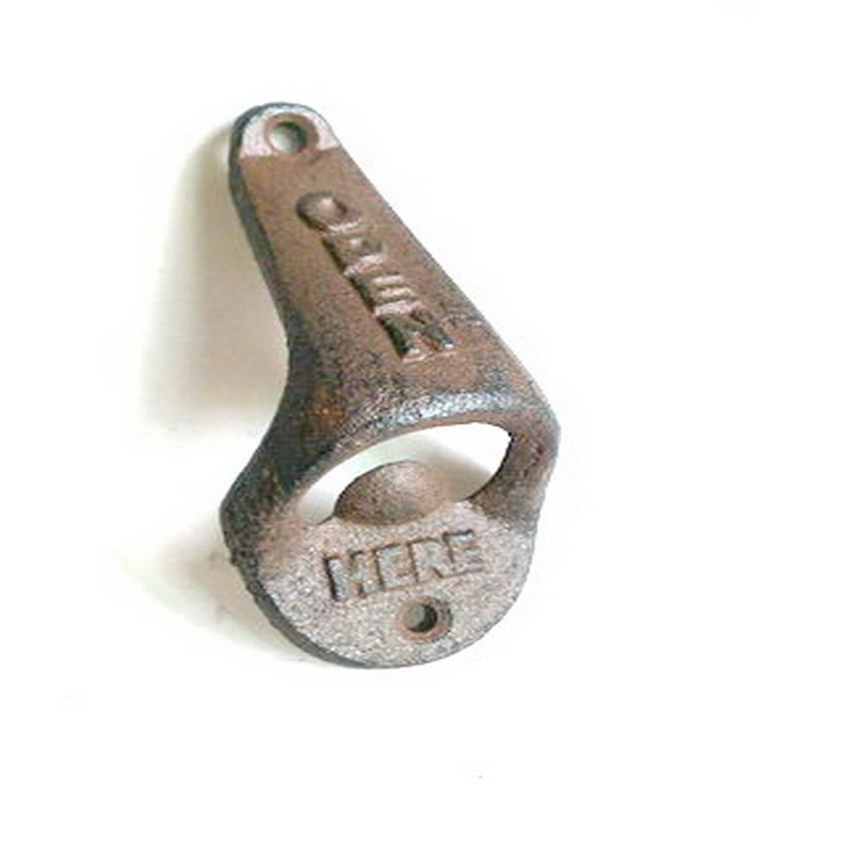 Wandflaschenöffner aus massiven Gusseisen 10 cm