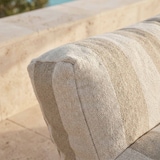 thumbnail of Modulaire tuinset met 2 gestreepte fauteuils in zandkleur