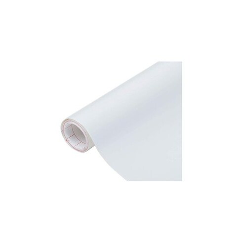 Rollo 20mt vinilo adhesivo 45cm blanco brillo 45005000