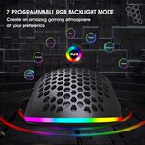 thumbnail of Souris Gaming Sans Fil 7 Boutons RGB Rechargeable Ergonomique 3600DPI Noir YONIS