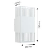 thumbnail of Paulmann Applique LED Tharin IP44 3000K 120x104mm 2x3,7W Blanc 71252