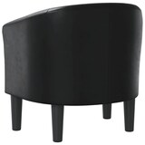thumbnail of Chaise cabriolet noir similicuir Modèle Germonel