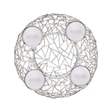 thumbnail of Adventskranz Milano, Edelstahl glänzend vernickelt, Ø 28 cm, für Stumpenkerzen ø 6 cm