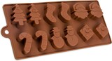 thumbnail of Silikonform Weihnachten - braun 21,5x10x1,5cm - Silikon Form Backen, Seife & mehr - Backform