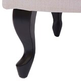 thumbnail of Poef Chesterfield, poef poef, waterafstotende stof/textiel 39x77x47cm ~ crème-beige