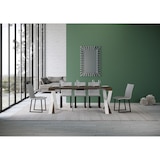 thumbnail of Consolle allungabile 90x40/300 cm Diago Noce telaio Bianco