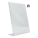 thumbnail of Securit® Espositore Trasparente A4 – Forma L – Verticale – Acrilico Doppio Lato