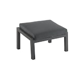 thumbnail of Apoio para os pés do exterior, alumínio reforçado antracite e almofada cinza