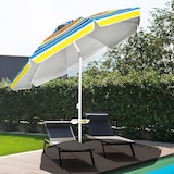 thumbnail of COSTWAY Strandschirm, windfest, stabil, UPF 50+, um 30° biegbar, mit Erdspieß