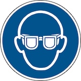 thumbnail of Gebotsschild, Augenschutz benutzen M004 - ASR A1.3 (DIN EN ISO 7010) - 300x1.5 mm Kunststoff