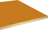 thumbnail of Restootab - Tischplatte 160x80 Dekor Ocker maggese Kanten messingfarben