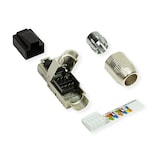 thumbnail of ROLINE feldkonfektionierbarer RJ-45 Stecker Cat.6A (Class EA), STP, silberfarben