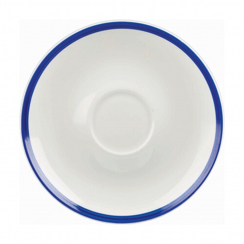 24 x Kaffee Untertasse 16cm RETRO BLUE