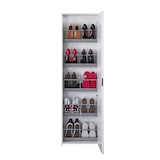 thumbnail of Dmora Schuhregal Ciclamino, Mehrzweck - Dielenmöbel mit Spiegeltür, Moderner Schuhschrank mit 5 Einlegeböden, 100% Made in Italy, 50x18h178 cm, Weiß