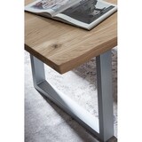 thumbnail of SIT Möbel Baumkante-Esstisch 120 cm | 40 mm Platte Wildeiche natur | Metallgestell silbern | B 120 x T 80 x H 76 cm | 07107-82 | Serie TABLES & CO
