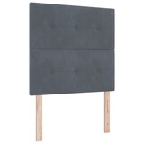 thumbnail of vidaXL Kopfteil Wandmontiert mit Kopfteil Dunkelgrau 80 cm Samt