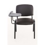 thumbnail of PROREGAL 4er Set Bürostuhl MALLORCA mit Klapptisch Kunstleder HxBxT 81x53x71cm Kunstleder Braun Schreibtischstuhl
