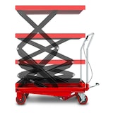 thumbnail of Tavolo sollevatore idraulico EBERTH 300 kg, 820x520 mm, altezza 360–1220 mm, freno, pedale, antiscivolo