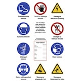 thumbnail of Baustellen-Sicherheitsschild ISO 7010, Kunststoff, 750x1200 mm