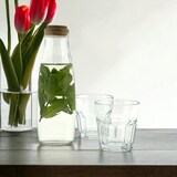 thumbnail of Serveerfles van glas met kurk - 500 ml - 4 Stuks