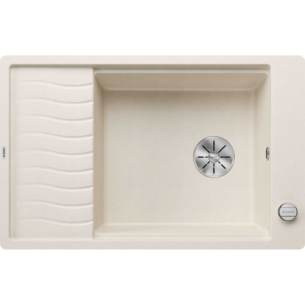 BLANCO ELON XL 6 S-F Einbauspüle SILGRANIT softweiß ab 60 cm Excenter