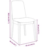 thumbnail of vidaXL Esszimmerstühle mit Kissen 2 Stk. Braun Massivholz Gummibaum