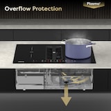 thumbnail of CIARRA Placa de cocción con extractor ONE 59 cm Boost Touch Control con 4 placas 2-Flex Zone Función Stop & Go CBBEH594BBFF