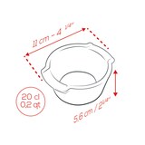 thumbnail of PEUGEOT 2er Set Mini Auflaufform APPOLIA 11cm Schiefergrau Backofen Dessertform