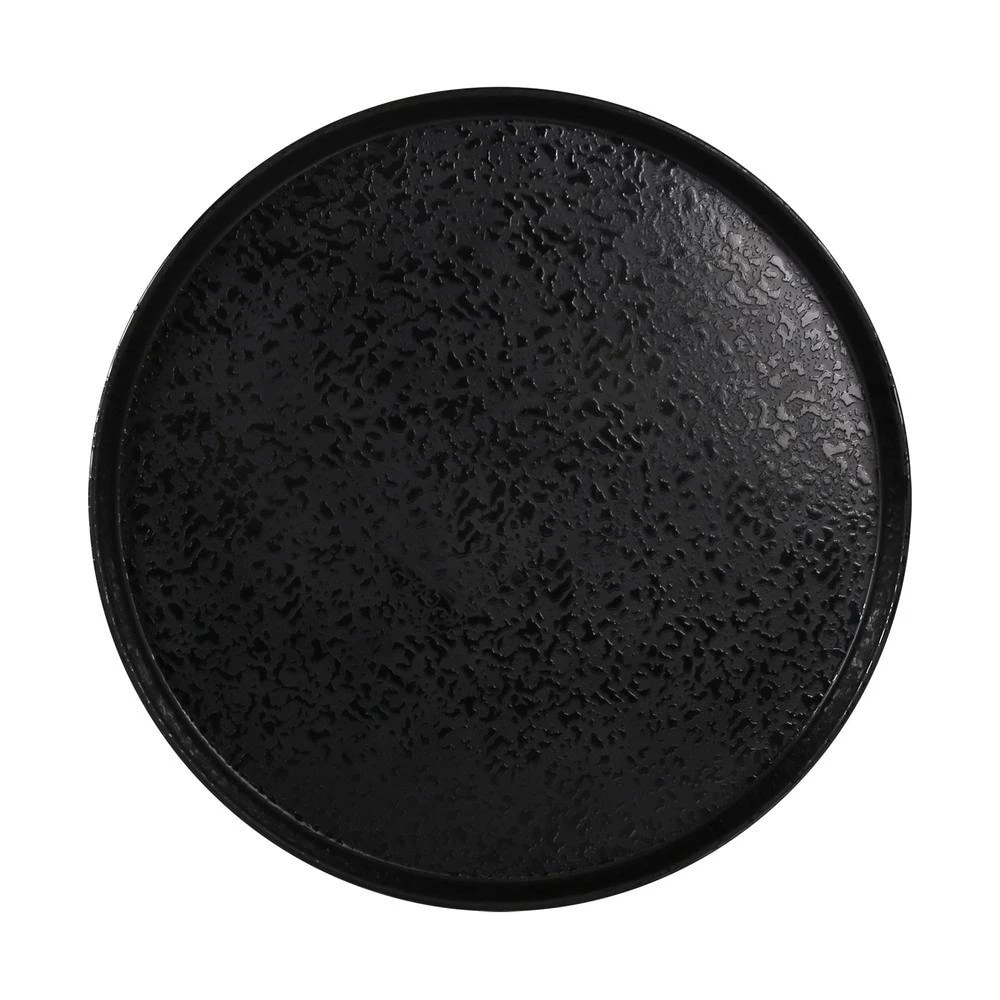 Viejo Valle - Prato Raso Caracalla II Preto 28cm Melamina Caixa com 12 Unidades