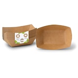 thumbnail of BIOZOYG 1000 Stück Einwegschalen 200ml Pappschalen Fingerfood, ungebleichter Kraftkarton, für Pommes, Snacks und Currywurst, biologisch abbaubar