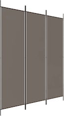VidaXL 4-panelen kamerscherm van stof - antraciet, 200 x 220 cm
