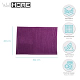 thumbnail of WellHome - Tappeto da bagno in microfibra 40x60 cm colore Viola - Oruga