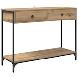 thumbnail of Table console avec tiroir Chêne artisanal 100 x 34,5 x 75 cm Modèle Nuit